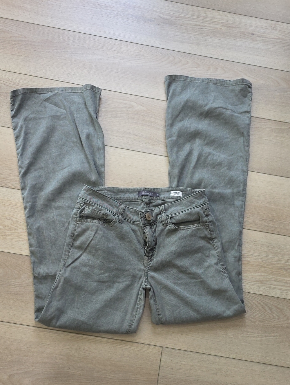 Level 99 Linen Tencel Flowy Wide Leg Pants